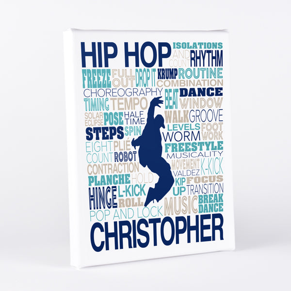 Men's Hip Hop Dance Typography Wall Art - twenty3stars