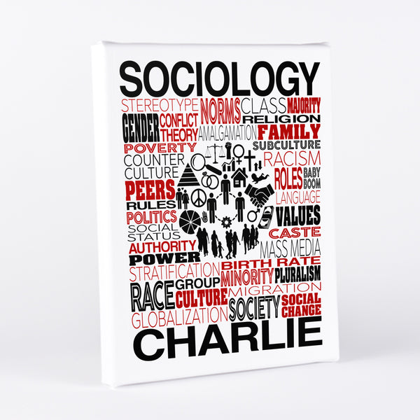 Sociology Typography Wall Art - twenty3stars