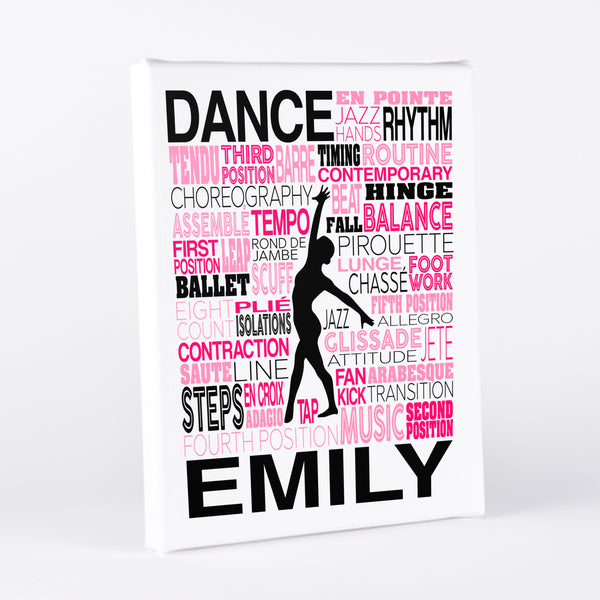Dance Typography Wall Art - twenty3stars