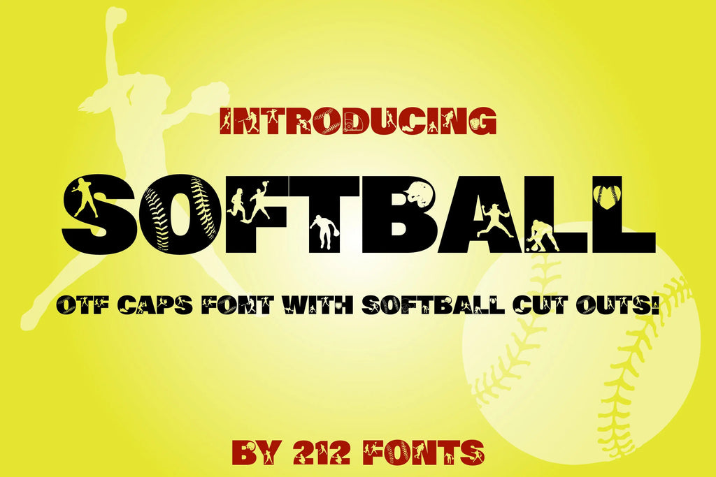Softball Caps Display Font (OTF) - by 212fonts 212 Fonts