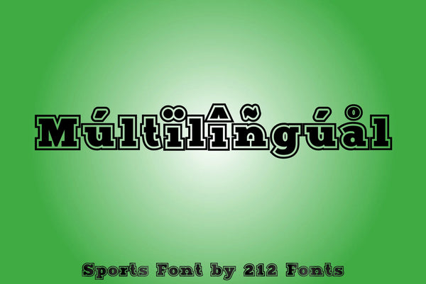 Sports Display & Dingbat Font (OTF) - by 212fonts 212 Fonts