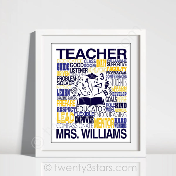 Teacher Wall Art - twenty3stars
