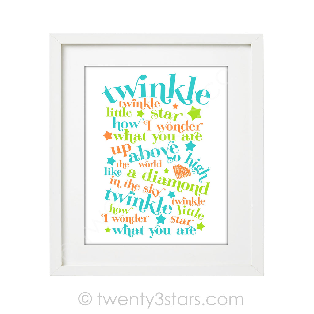 Twinkle Little Star Wall Art - twenty3stars