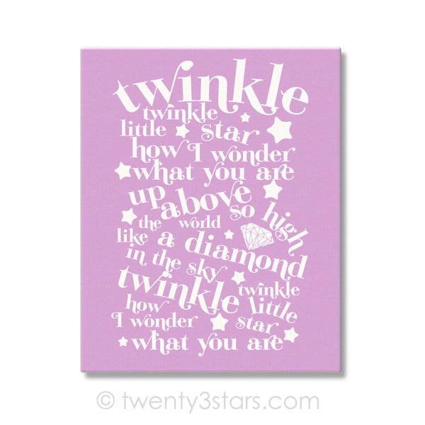 Twinkle Little Star Wall Art - twenty3stars