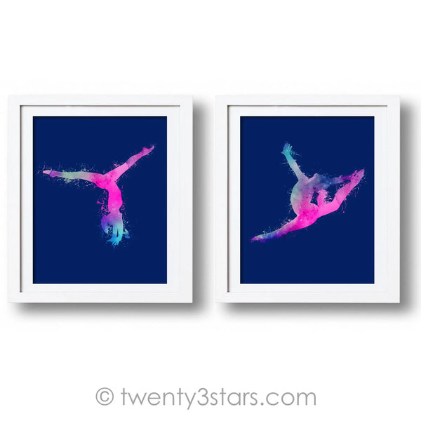 Watercolor Gymnast Wall Art - twenty3stars