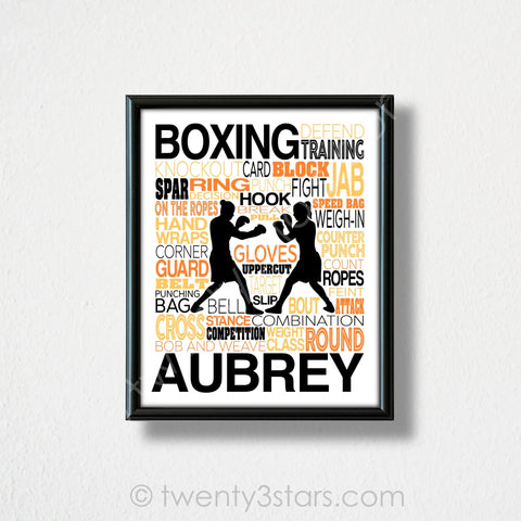 Women's Boxing Wall Art - twenty3stars