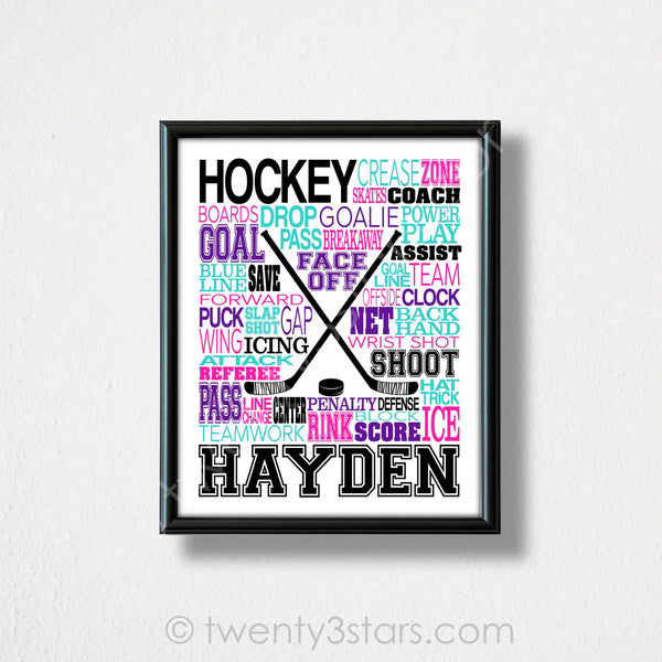 Women's Hockey Wall Art - twenty3stars