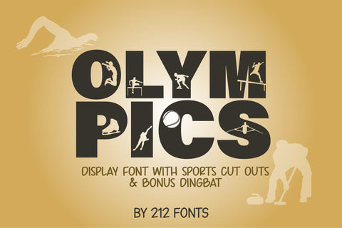 Olympics Display & Dingbat Font (OTF) - by 212fonts